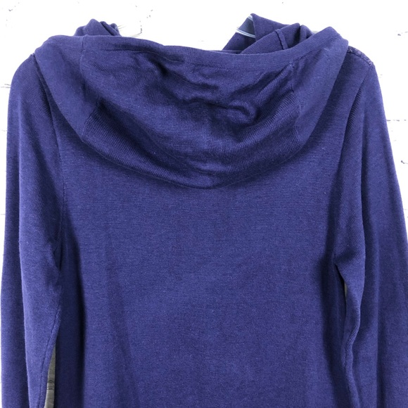 NWT prAna Coco Hooded Sweater Dress Purple Sz M - Picture 6 of 14